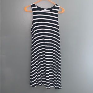 Old Navy black/white stripe t-shirt dress SIZE S